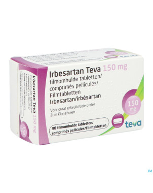 Irbesartan teva 150 mg comp pell 98 x 150 mg