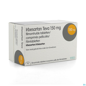 Irbesartan teva 150 mg comp pell 98 x 150 mg