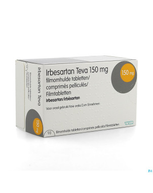 Irbesartan teva 150 mg comp pell 98 x 150 mg