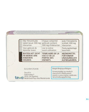 Irbesartan teva 300 mg comp pell 98 x 300 mg
