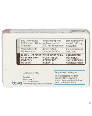 Irbesartan teva 300 mg comp pell 98 x 300 mg