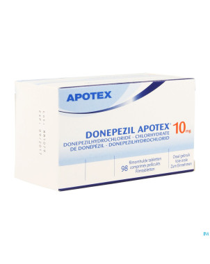 Donepezil apotex 10,0 mg comp pell 98 x 10,0 mg