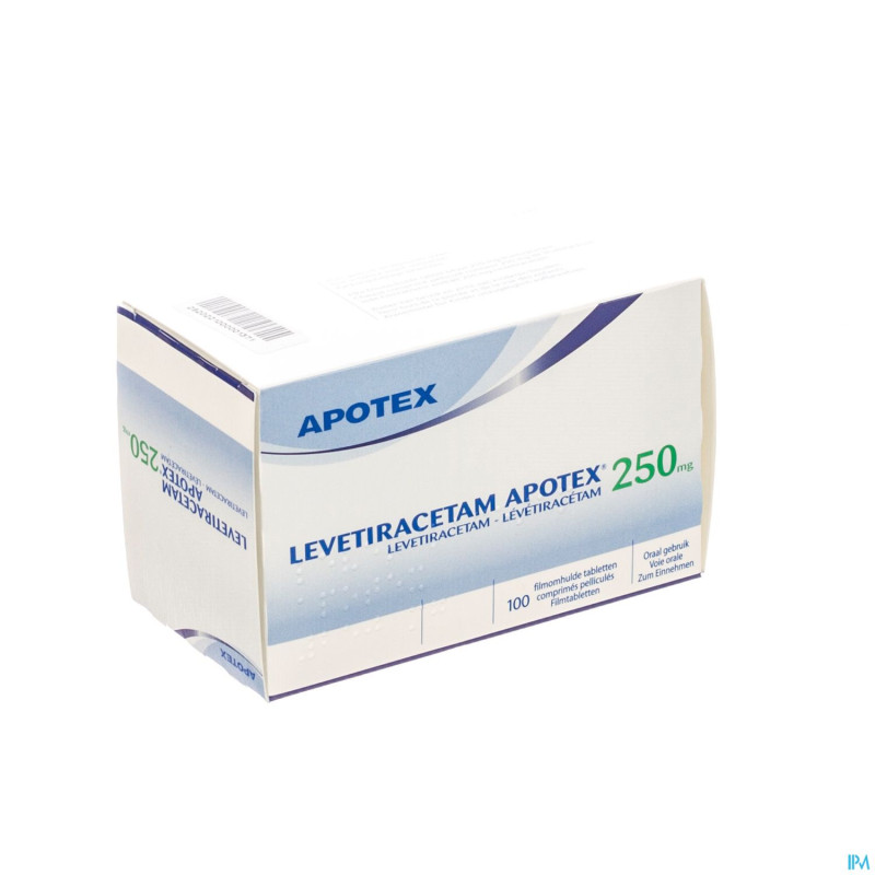Levetiracetam apotex  250 mg comp pell 100x 250mg