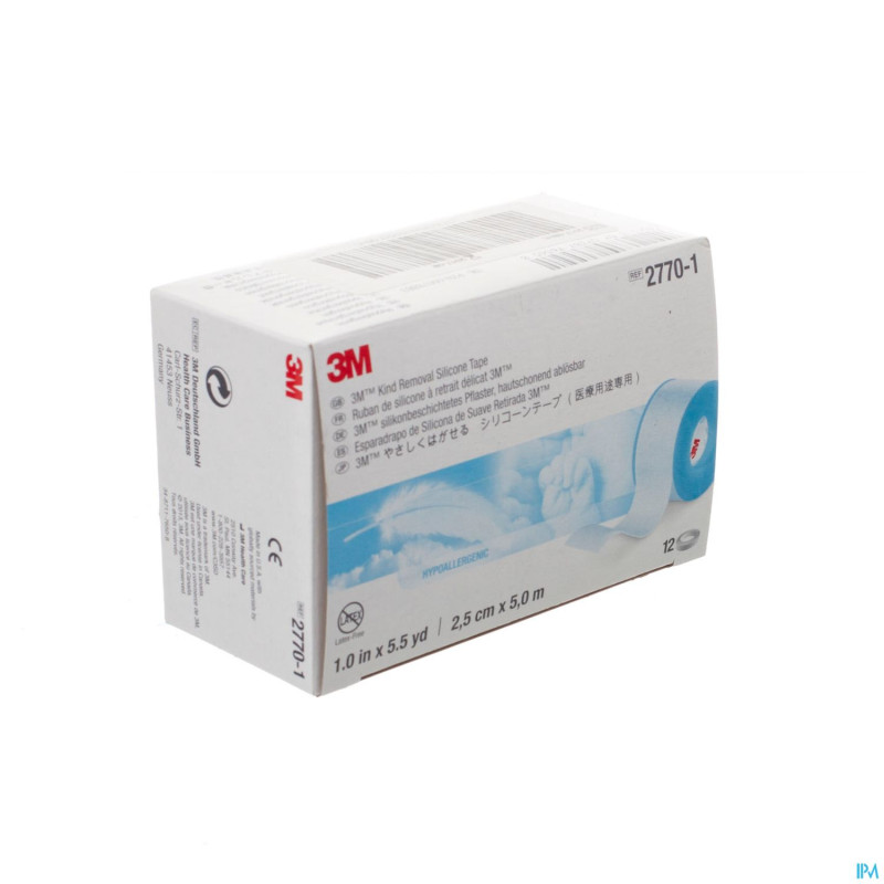 Silicone tape 3m kind removal  2,5cmx5,0m  12