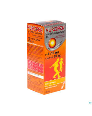 Nurofen enfant s/sucre 4% fraise susp buv    150ml