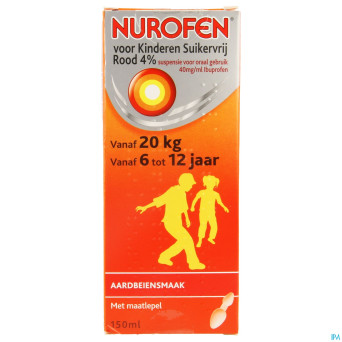 Nurofen enfant s/sucre 4% fraise susp buv    150ml
