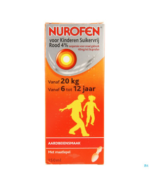 Nurofen enfant s/sucre 4% fraise susp buv    150ml