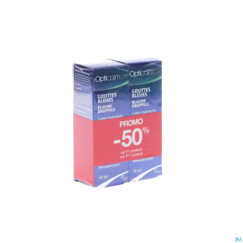 Opticalmax gouttes bleues duo 2x10ml -50%