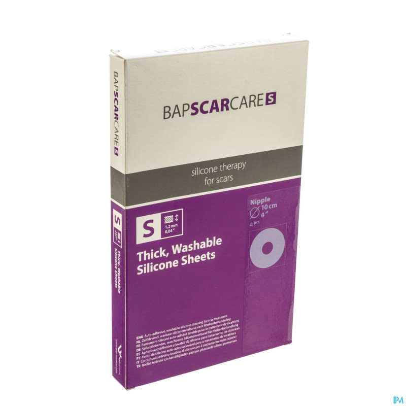 Bap scar care s pans mammaire adh sil 10cm 2 paire