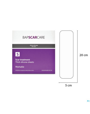 Bap scar care s pans adh sil  5x20cm 2 pieces