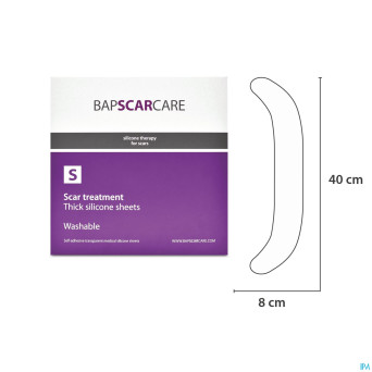 Bap scar care s pans adh sil  4x40cm 2 pieces