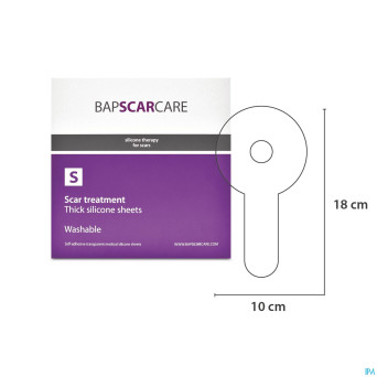 Bap scar care s pans adh sil diam.10x18cm 2 paires