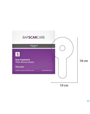 Bap scar care s pans adh sil diam.10x18cm 2 paires
