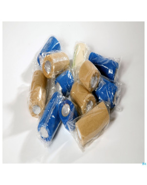 Pharmacar bandage cohesif bleu  10,0cmx4,5m