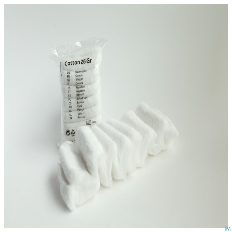 Pharmacar ouate hydrophile coton zigzag  10g