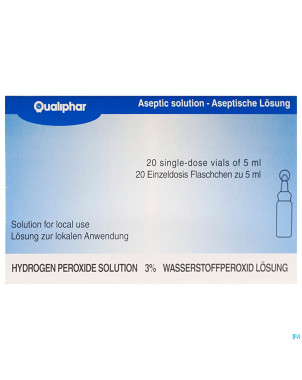 Eau oxygene 3% qualiphar    125ml