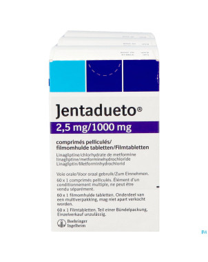 Jentadueto 2,5 mg/1000 mg comp pell 180(2x90)