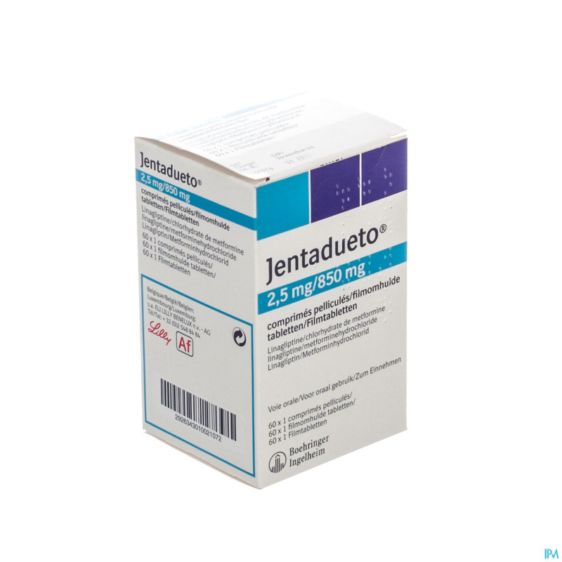 Jentadueto 2,5 mg/ 850 mg comp pell 60