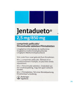 Jentadueto 2,5 mg/ 850 mg comp pell 180(2x90)