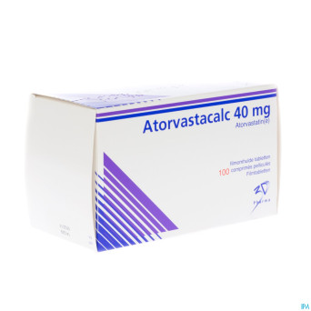 Atorvastacalc 40 mg comp pell 100