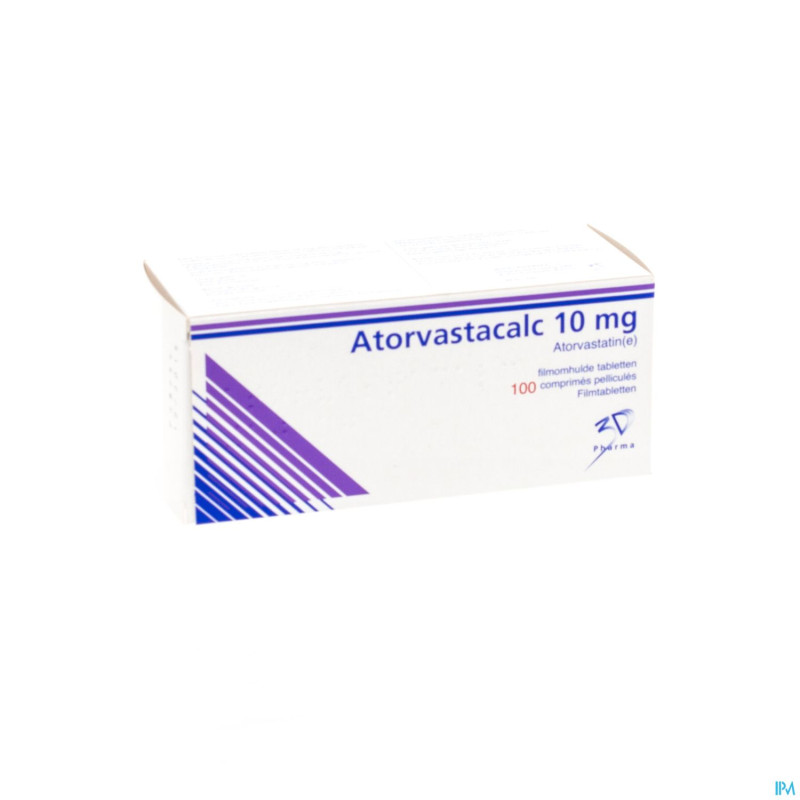 Atorvastacalc 10 mg comp pell 100