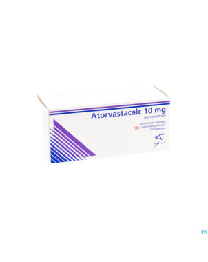 Atorvastacalc 10 mg comp pell 100