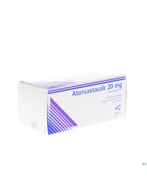 Atorvastacalc 20 mg comp pell 100