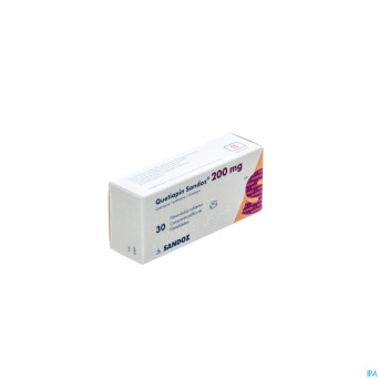 Quetiapin sandoz comp enrobe  30 x 200 mg