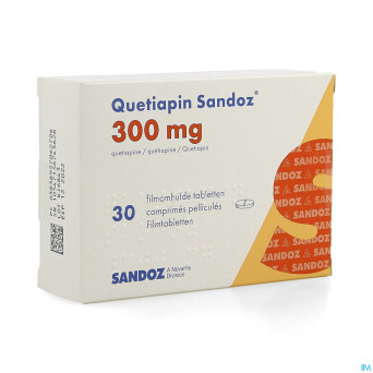 Quetiapin sandoz comp enrobe  30 x 300 mg