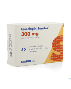 Quetiapin sandoz comp enrobe  30 x 300 mg