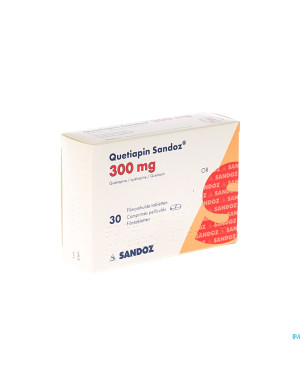 Quetiapin sandoz comp enrobe  30 x 300 mg