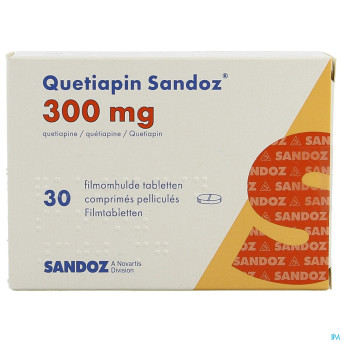 Quetiapin sandoz comp enrobe  30 x 300 mg
