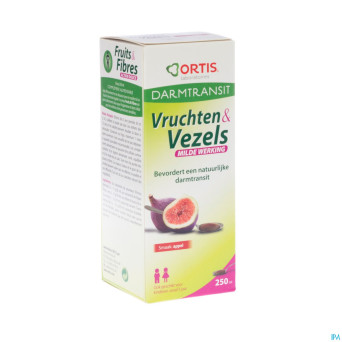 Ortis fruits & fibres sirop 250ml