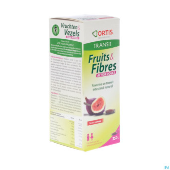 Ortis fruits & fibres sirop 250ml