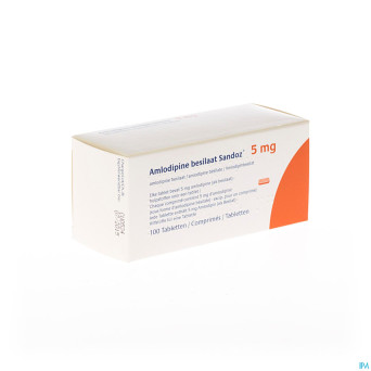 Amlodipine besilate sandoz impexeco 5mgcomp100 pip
