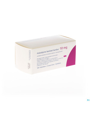 Amlodipine besilate sandozimpexeco 10mgcomp100 pip