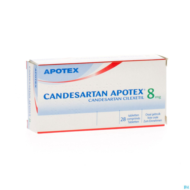 Candesartan apotex tabl 28 x  8 mg