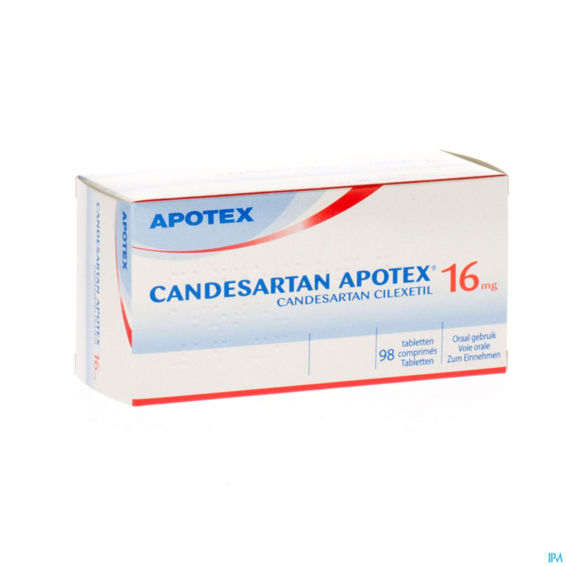 Candesartan apotex tabl 98 x 16 mg