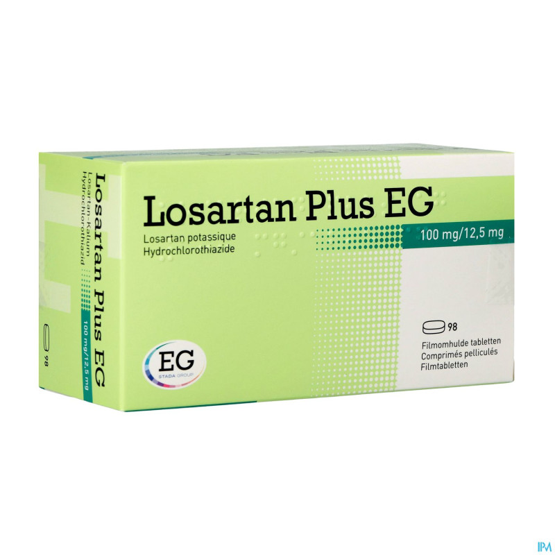 Losartan plus eg 100 mg/12,5 mg comp pell 98