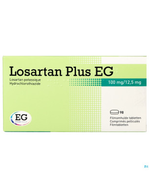 Losartan plus eg 100 mg/12,5 mg comp pell 98