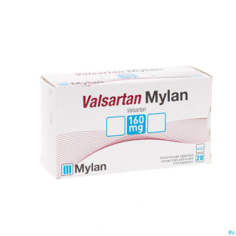 Valsartan mylan 160 mg comp pell  28 x 160 mg