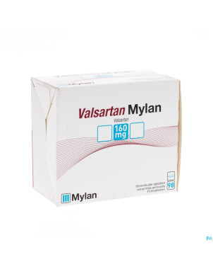Valsartan mylan 160 mg comp pell  98 x 160 mg