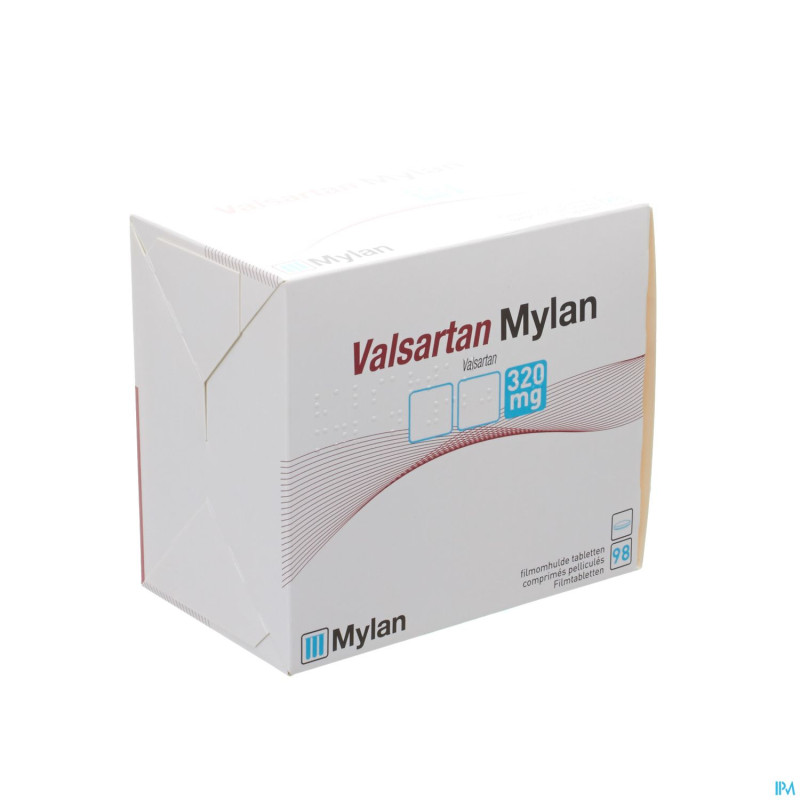 Valsartan mylan 320 mg comp pell  98 x 320 mg