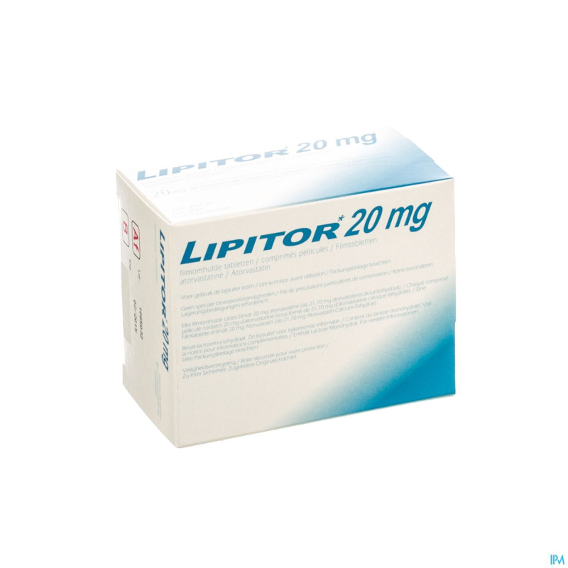 Lipitor 20 impexeco comp 84 x 20 mg pip