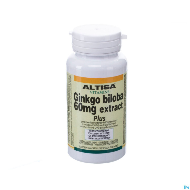 Altisa ginkgo biloba 60mg   caps 60