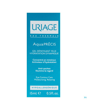 Uriage aquaprecis gel defatig.yeux hydra  tbe 15ml