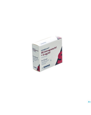 Lataglaucon 50 mcg sandoz collyre sol 3flx2,5ml
