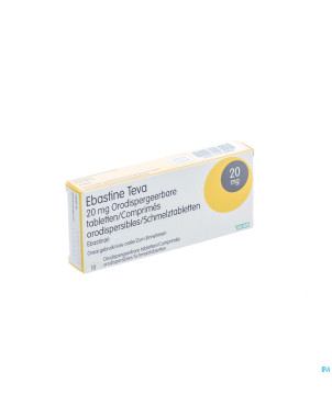 Ebastine 20 mg teva comp odt  10 x 20 mg
