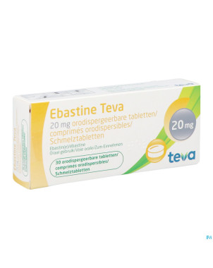 Ebastine 20 mg teva comp odt  30 x 20 mg