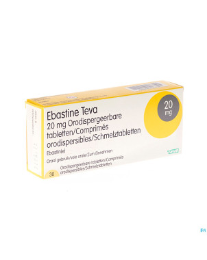 Ebastine 20 mg teva comp odt  30 x 20 mg